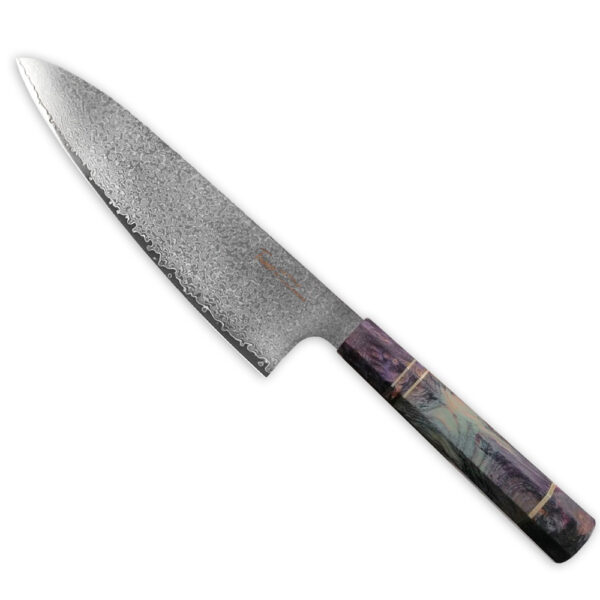 Niji damascus chef knife